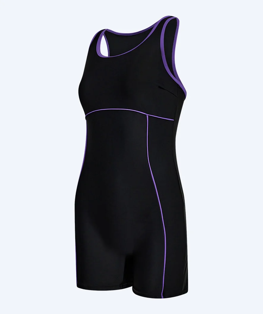 Watery Badeanzug mit Bein für Damen - Tirta - Schwarz/Lila - Image 6