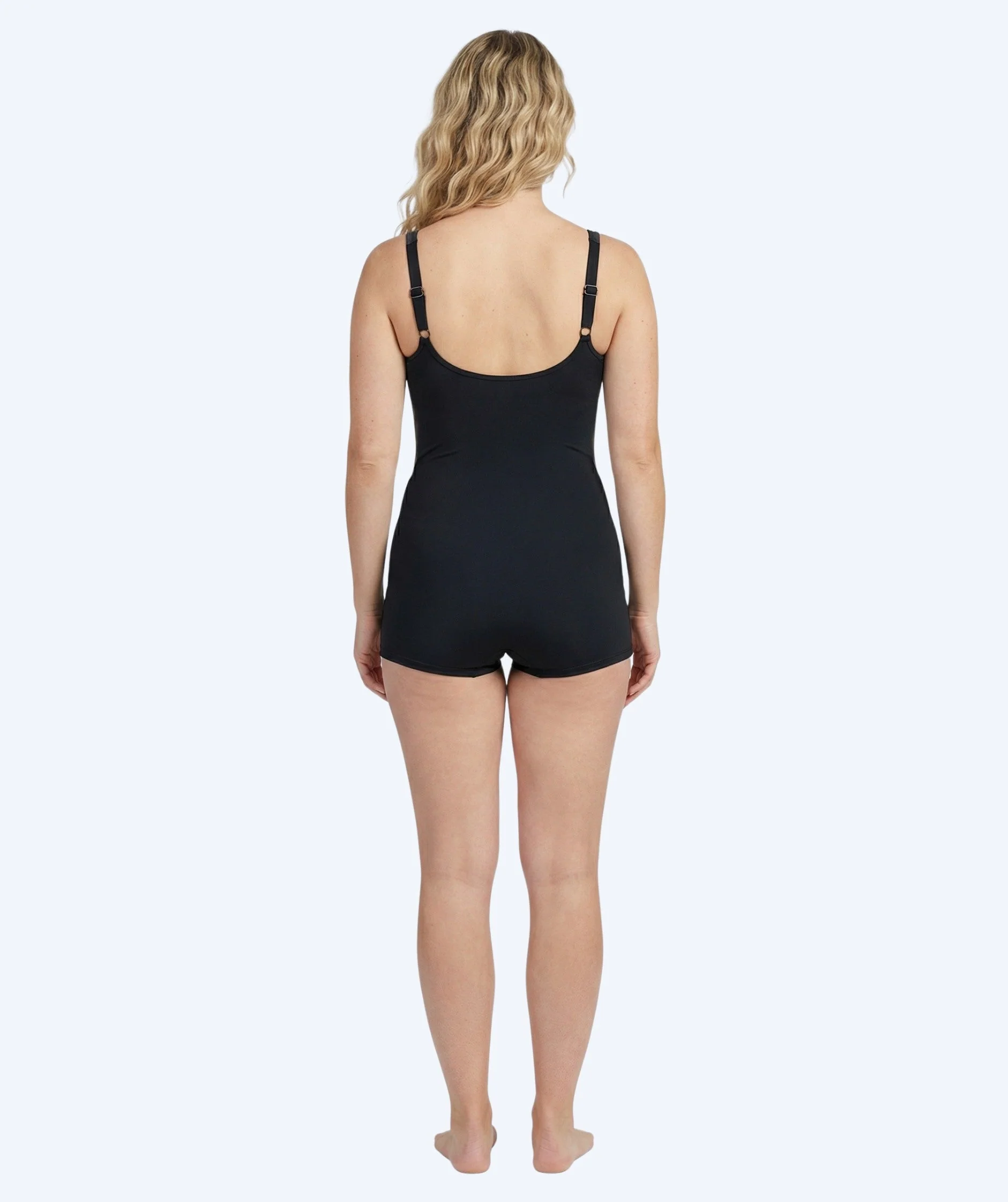 Watery Badeanzug mit Bein für Damen - Venilla - Schwarz/Grau - Image 2