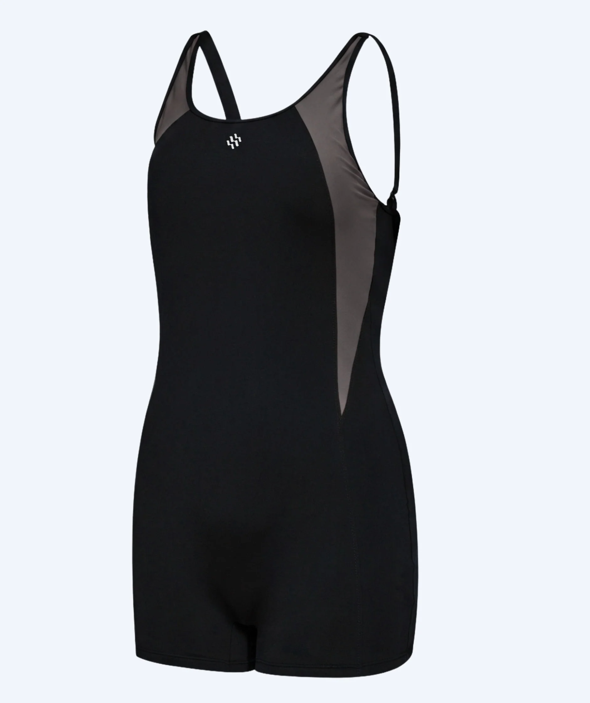 Watery Badeanzug mit Bein für Damen - Venilla - Schwarz/Grau - Image 4