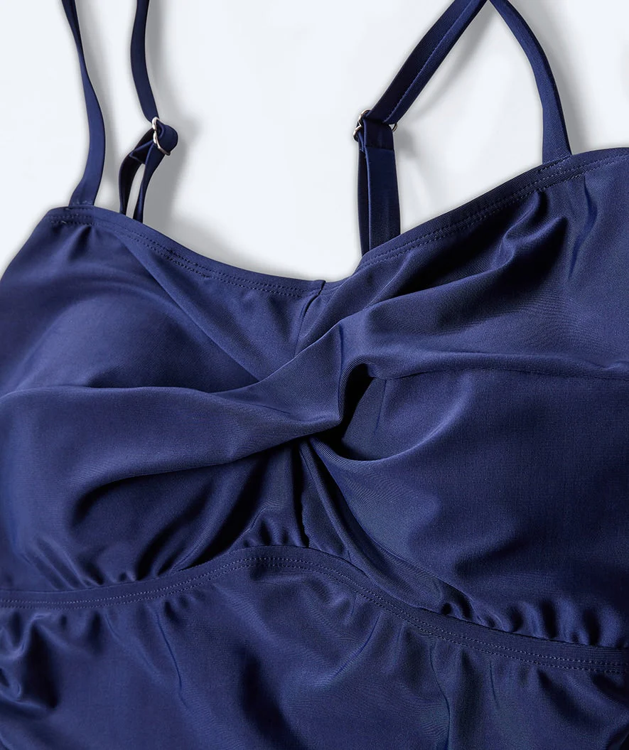Watery Badeanzug mit Rock für Damen - Lana - Donkerblau - Image 6