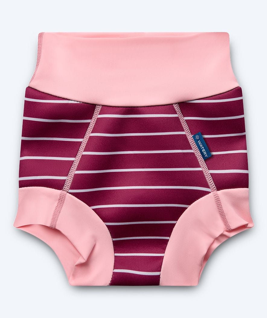 Watery Schwimmwindelhosen für Kinder - Neoprene Swim Nappy - Nordic Rosa Stripes