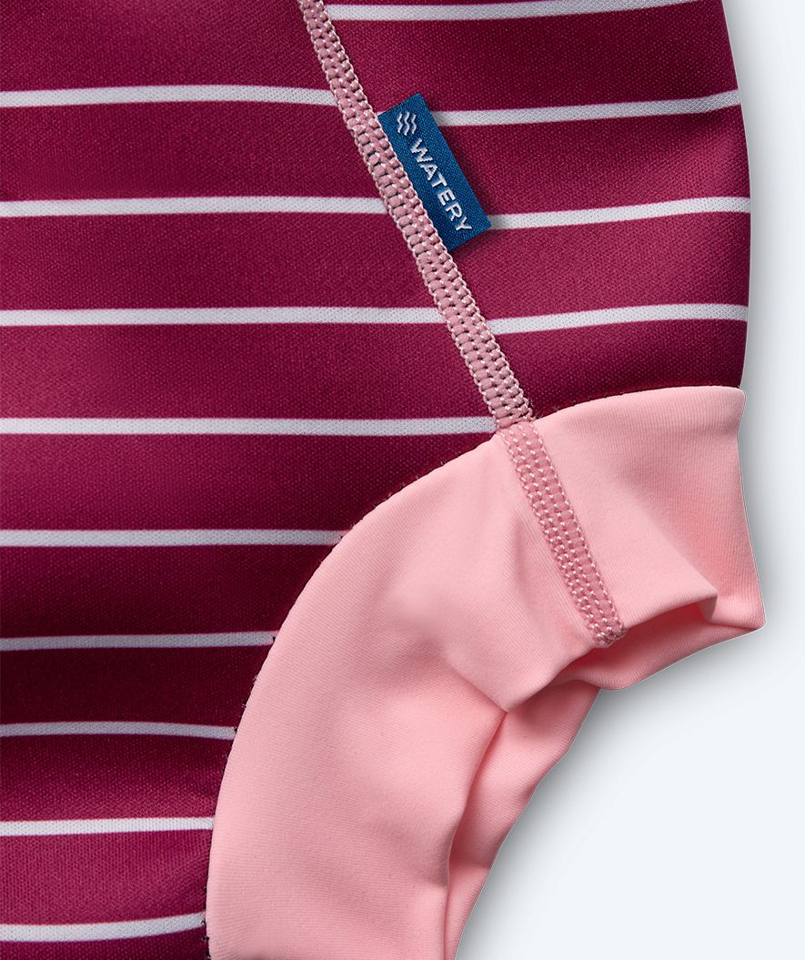 Watery Schwimmwindelhosen für Kinder - Neoprene Swim Nappy - Nordic Rosa Stripes - Image 5