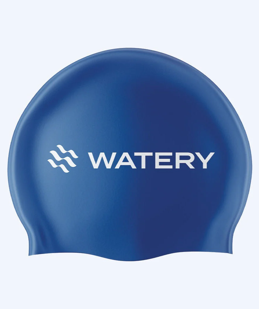 Watery Badekappe (ab 10 Jahre) - Signature Latex - Blau