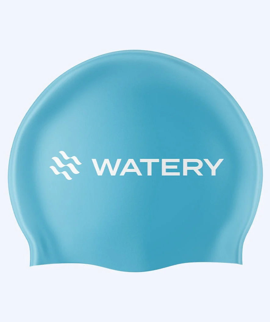 Watery Badekappe (ab 10 Jahre) - Signature Latex - Hellblau