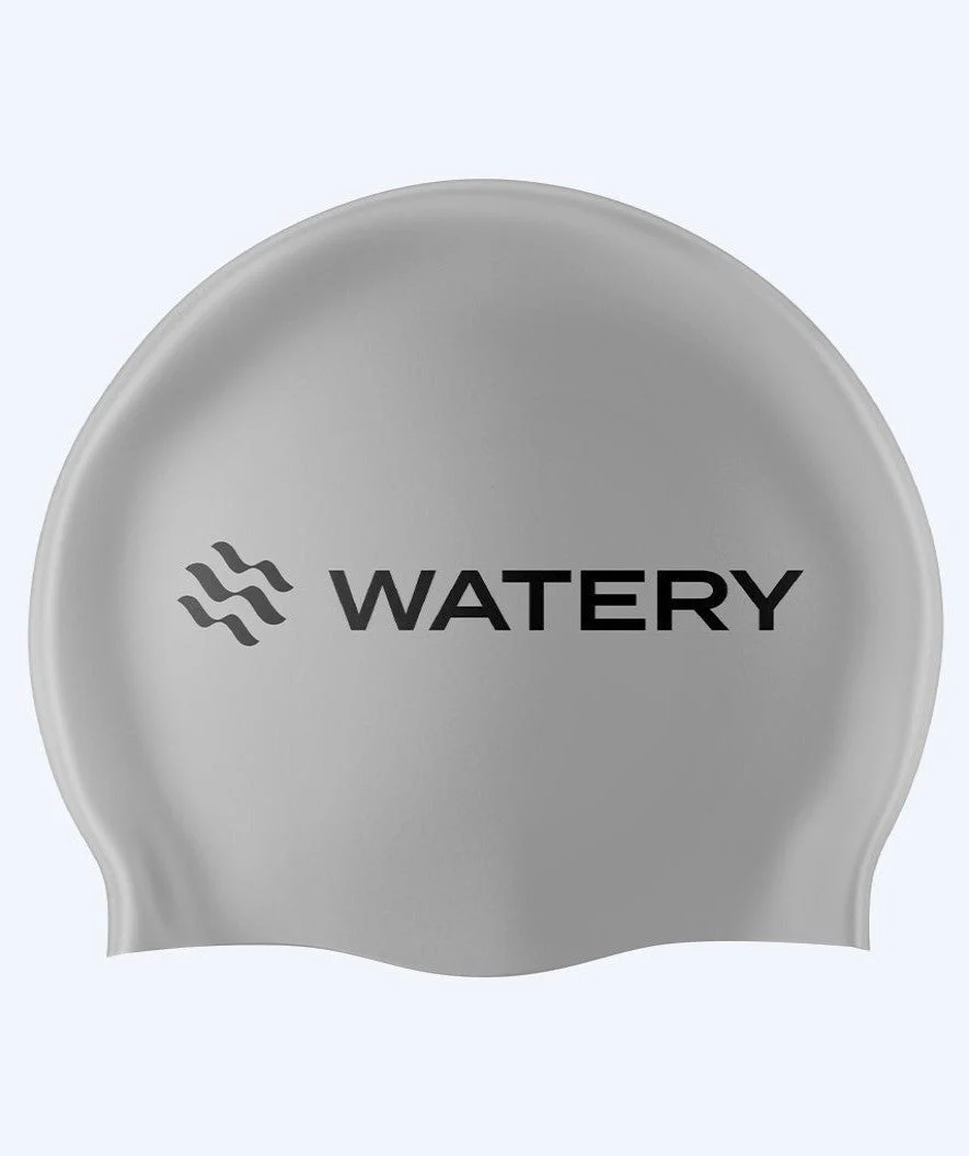 Watery Badekappe (ab 10 Jahre) - Signature Latex - Silber