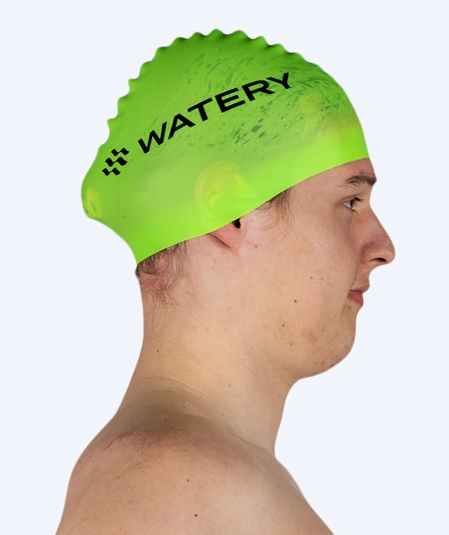 Watery Badekappe (ab 10 Jahre) - Signature - Fluo Grün - Image 7