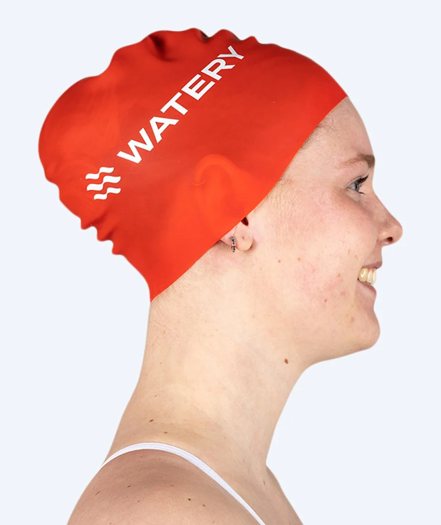 Watery Badekappe (ab 10 Jahre) - Signature - Rot - Image 7