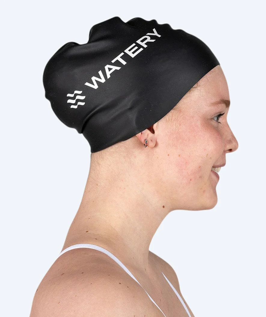 Watery Badekappe (ab 10 Jahre) - Signature - Schwarz - Image 3