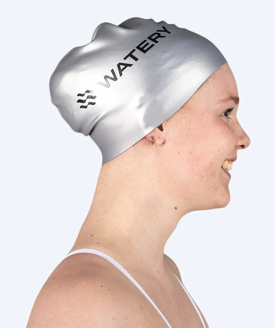 Watery Badekappe (ab 10 Jahre) - Signature - Silber - Image 3