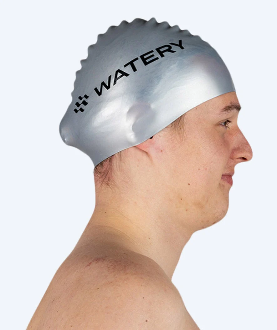 Watery Badekappe (ab 10 Jahre) - Signature - Silber - Image 7