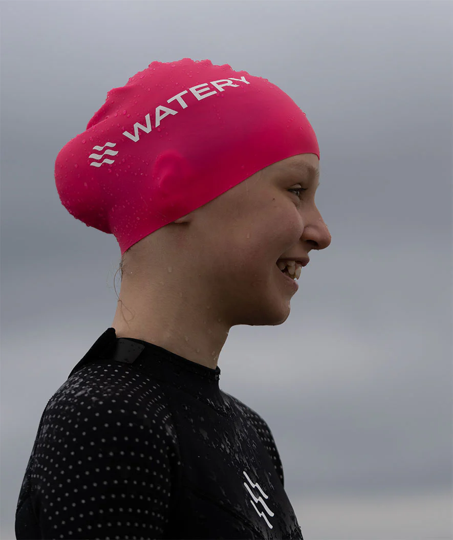 Watery Badekappe (ab 10 Jahre) - Signature - Weiß - Image 14