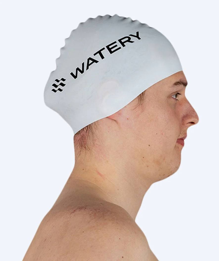 Watery Badekappe (ab 10 Jahre) - Signature - Weiß - Image 7