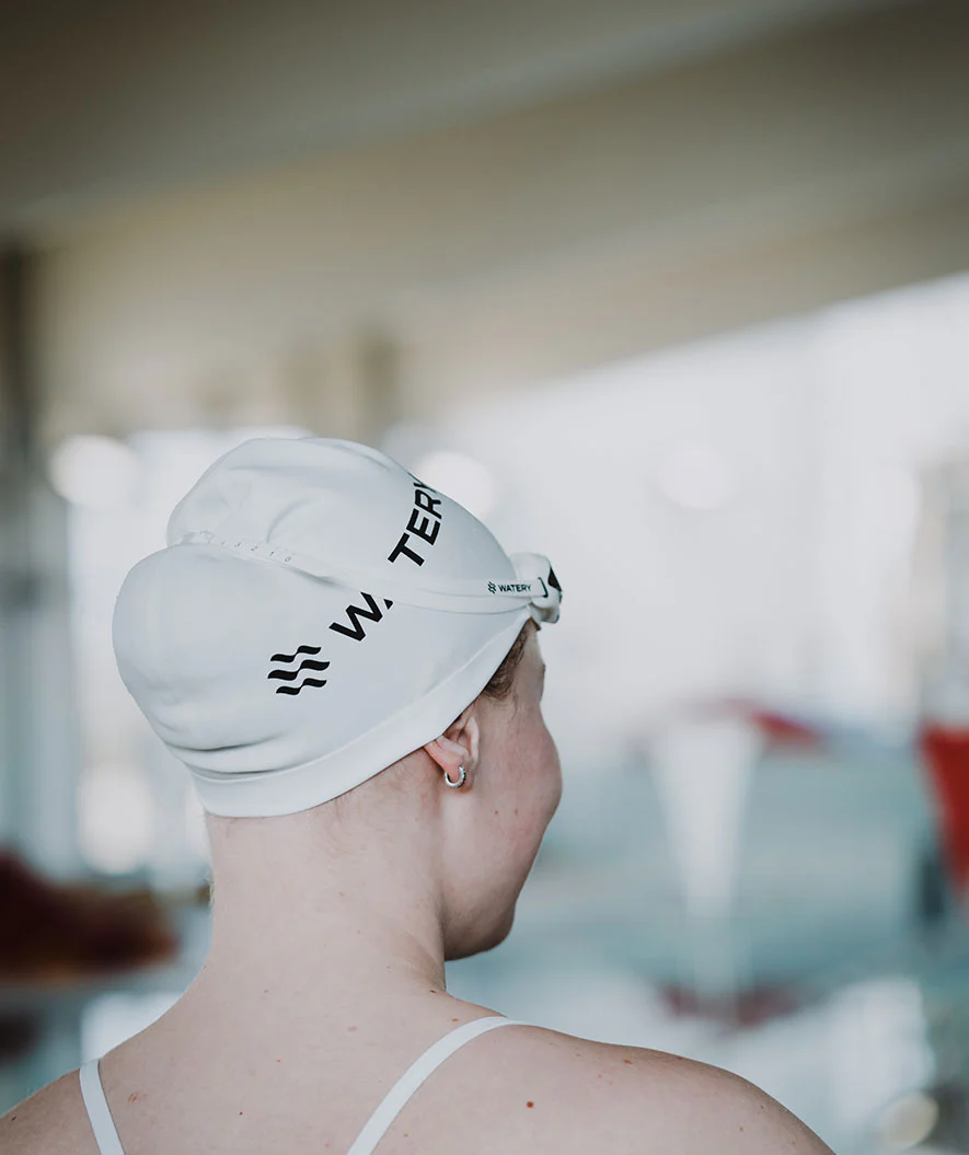 Watery Badekappe (ab 10 Jahre) - Signature - Weiß - Image 9