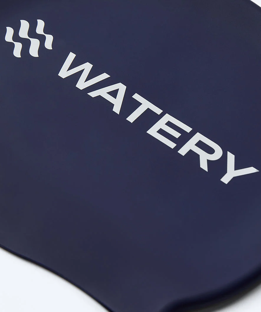Watery Badekappe für Kinder (3-10) - Signature - Donkerblau - Image 2