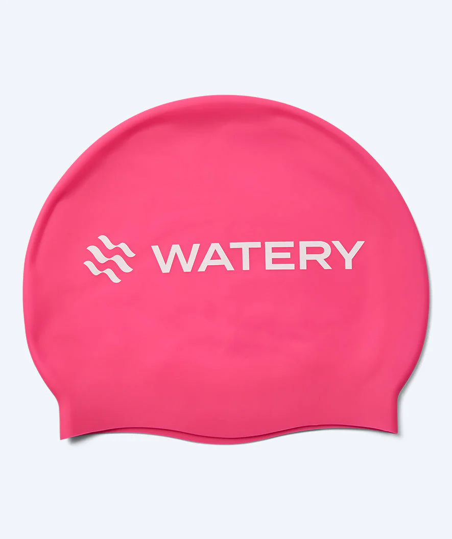 Watery Badekappe für Kinder (3-10) - Signature - Rosa