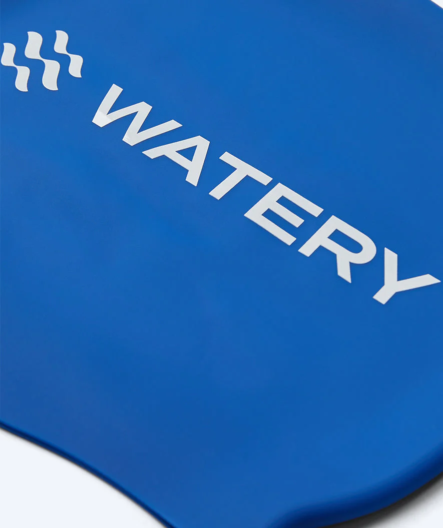 Watery Badekappe für Kinder (3-10) - Signature - Royal Blue - Image 2