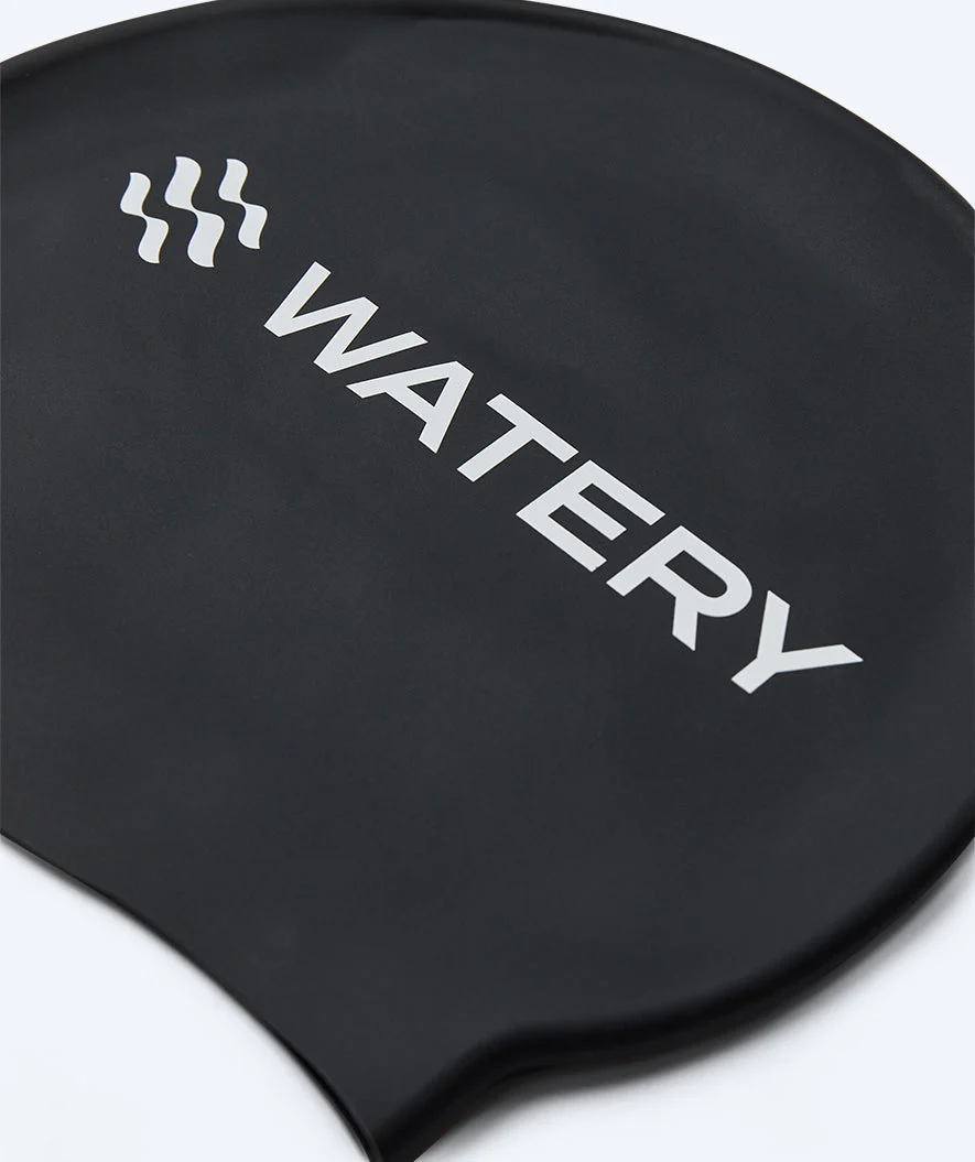 Watery Badekappe für Kinder (3-10) - Signature - Schwarz - Image 2