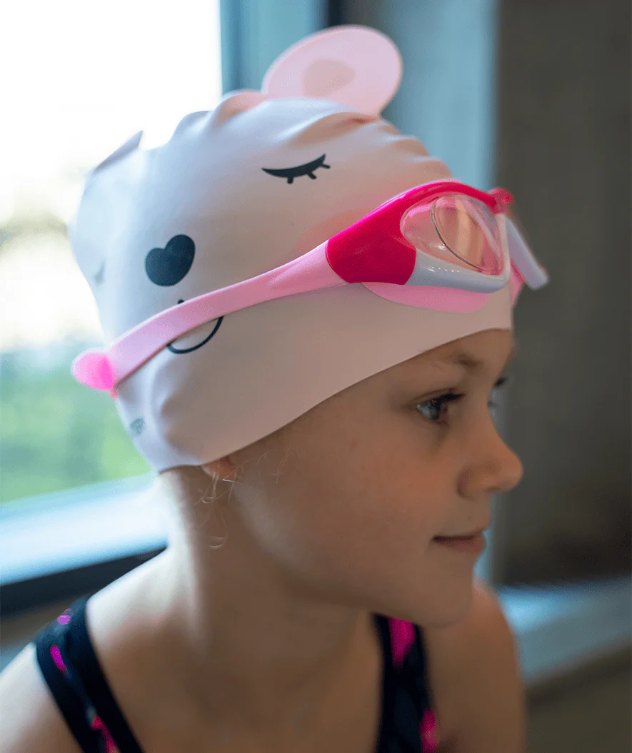 Watery Badekappe für Kinder - Dashers - Teddy (Hellrosa) - Image 3