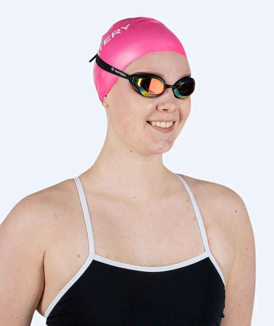 Watery Badekappe für langes Haar - Signature - Rosa - Image 3