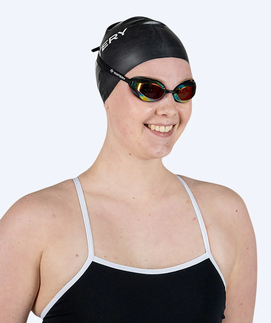 Watery Badekappe für langes Haar - Signature - Schwarz - Image 3