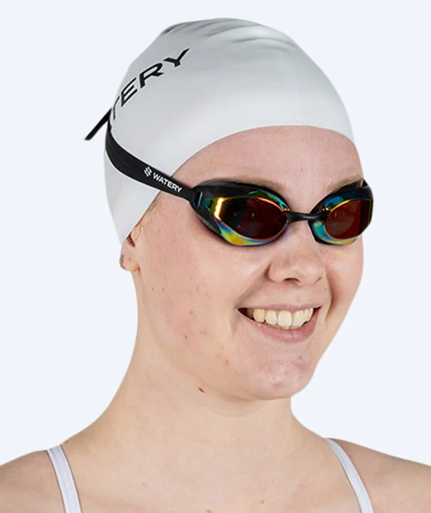 Watery Badekappe für langes Haar - Signature - Weiß - Image 3