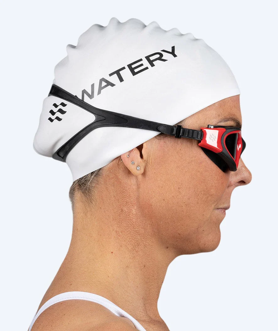 Watery Badekappe für langes Haar - Signature - Weiß - Image 4