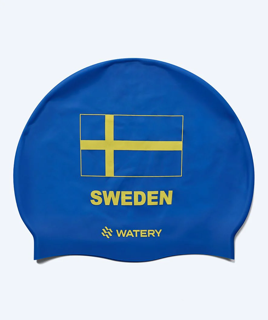 Watery Badekappe - Sweden - Blau