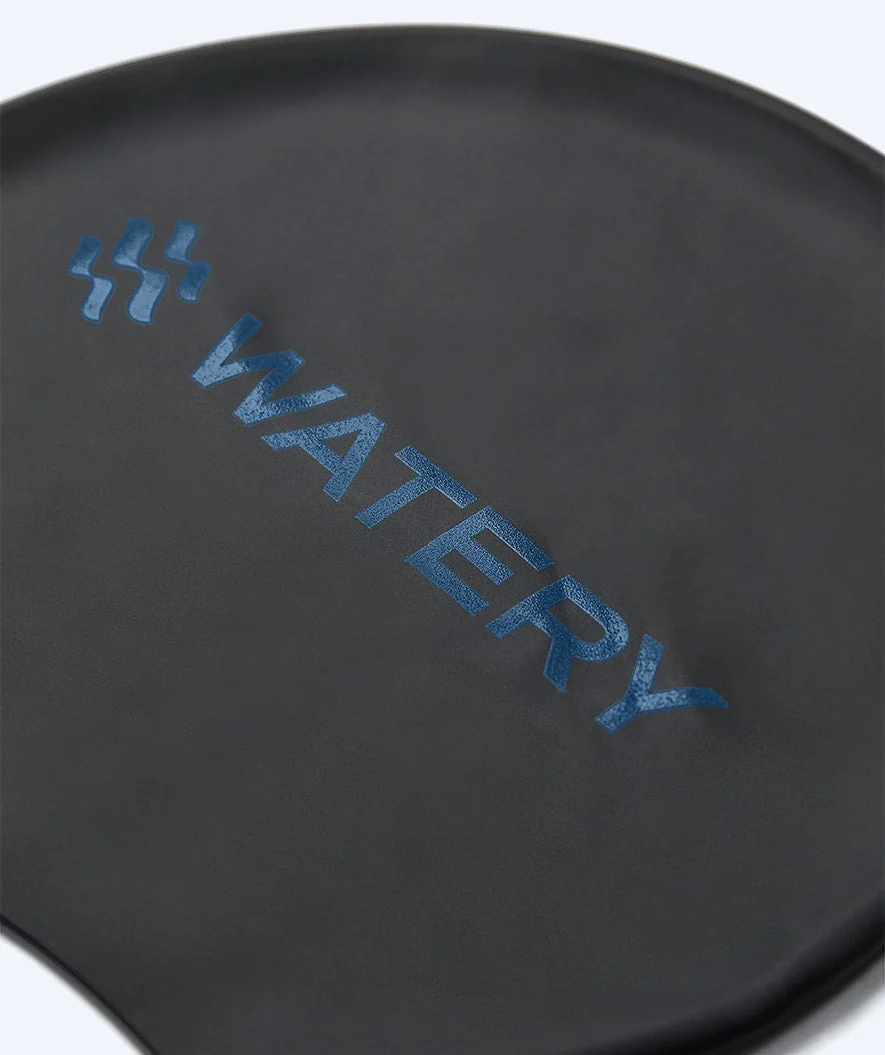 Watery Badekappe - Signature Metallic - Schwarz/Blau - Image 2