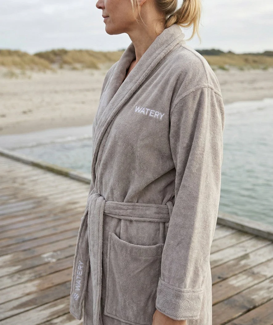 Watery Bademantel für Frauen - Mariana - Grau - Image 4