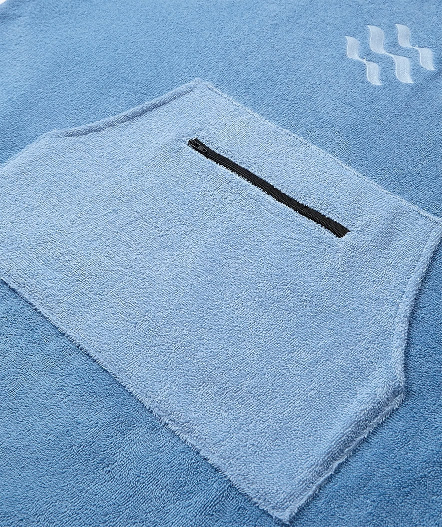 Watery Badeponcho für Erwachsene - Baumwolle - Atlantic Blue - Image 11
