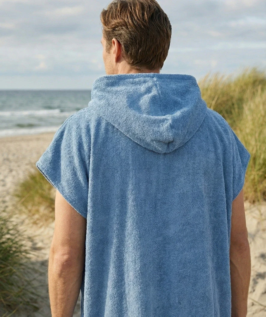 Watery Badeponcho für Erwachsene - Baumwolle - Atlantic Blue - Image 7