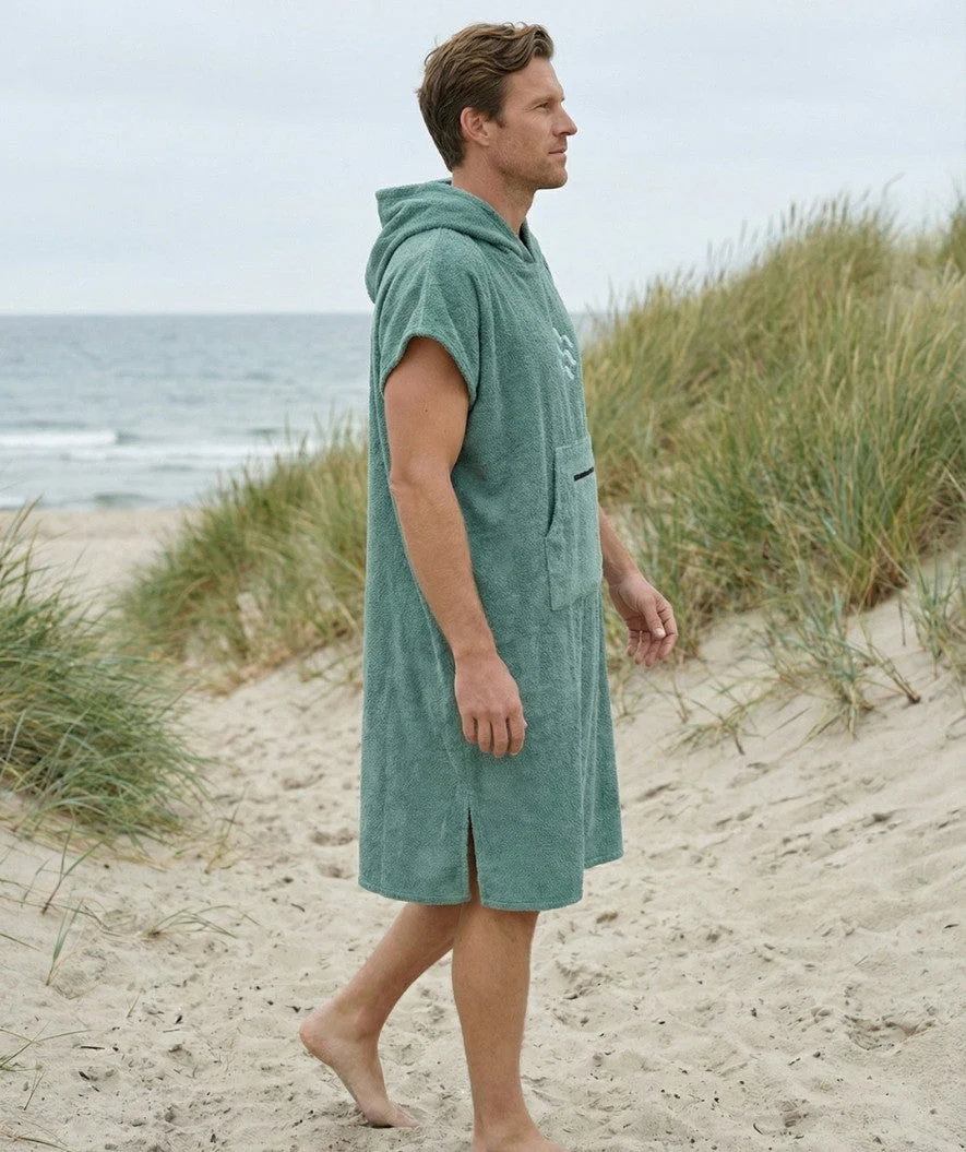 Watery Badeponcho für Erwachsene - Baumwolle - Forrest Green - Image 7