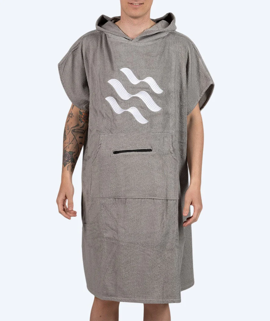 Watery Badeponcho für Erwachsene - Baumwolle - Grau - Image 10