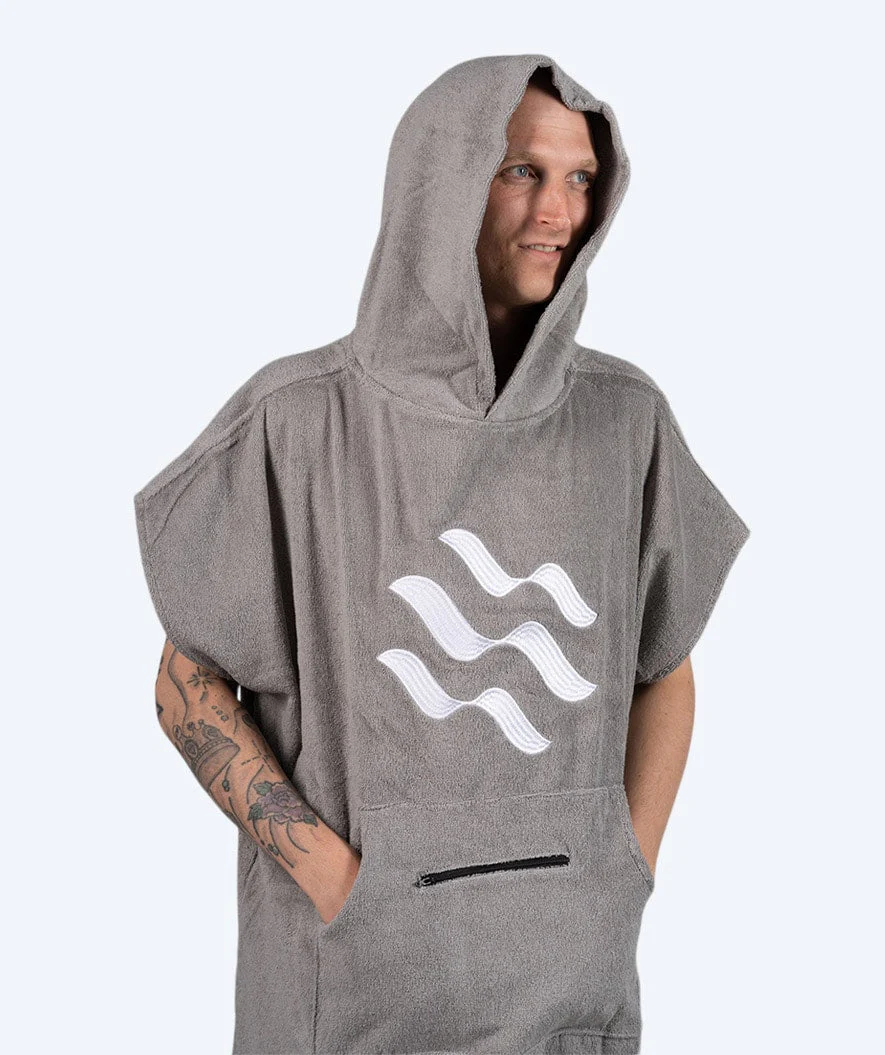 Watery Badeponcho für Erwachsene - Baumwolle - Grau - Image 17
