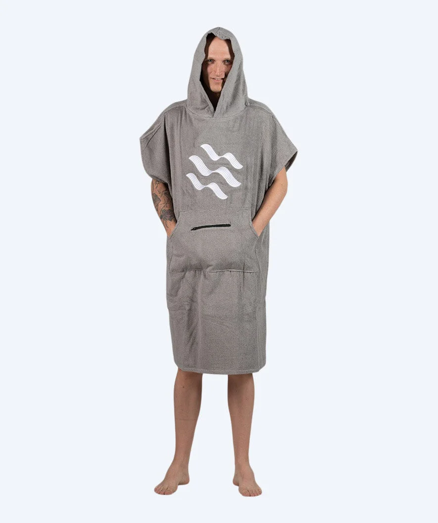 Watery Badeponcho für Erwachsene - Baumwolle - Grau - Image 9