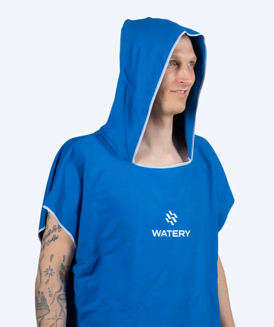 Watery Badeponcho für Erwachsene - Mikrofaser - Royal Blue - Image 5