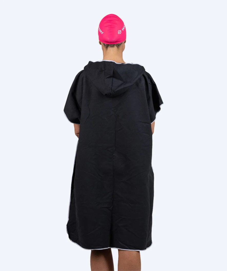 Watery Badeponcho für Erwachsene - Mikrofaser - Schwarz - Image 3