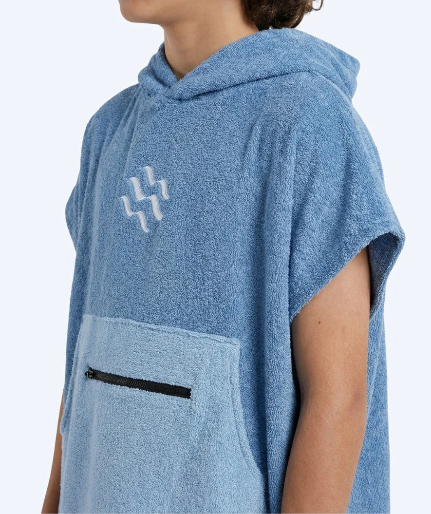 Watery Badeponcho für Junioren (6-15) - Baumwolle - Atlantic Blue - Image 5