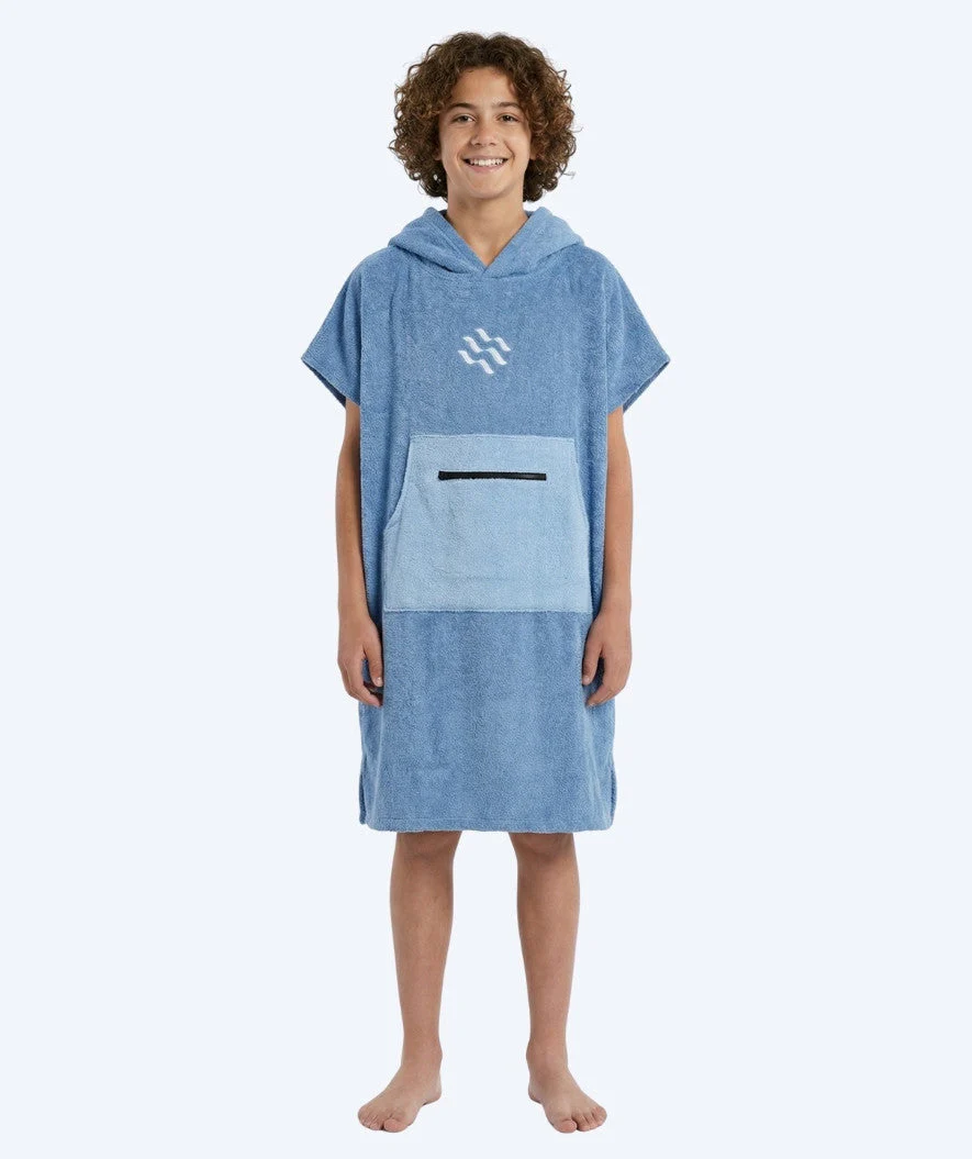 Watery Badeponcho für Junioren (6-15) - Baumwolle - Atlantic Blue - Image 7