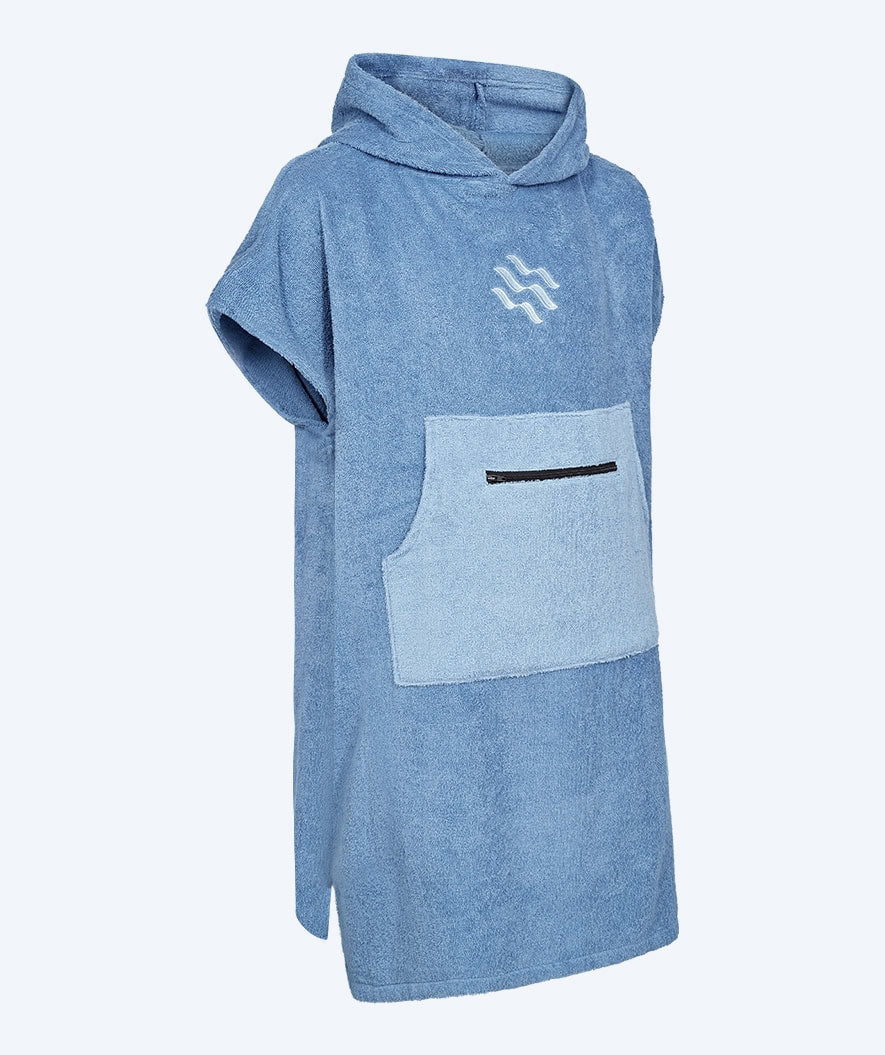 Watery Badeponcho für Junioren (6-15) - Baumwolle - Atlantic Blue - Image 9