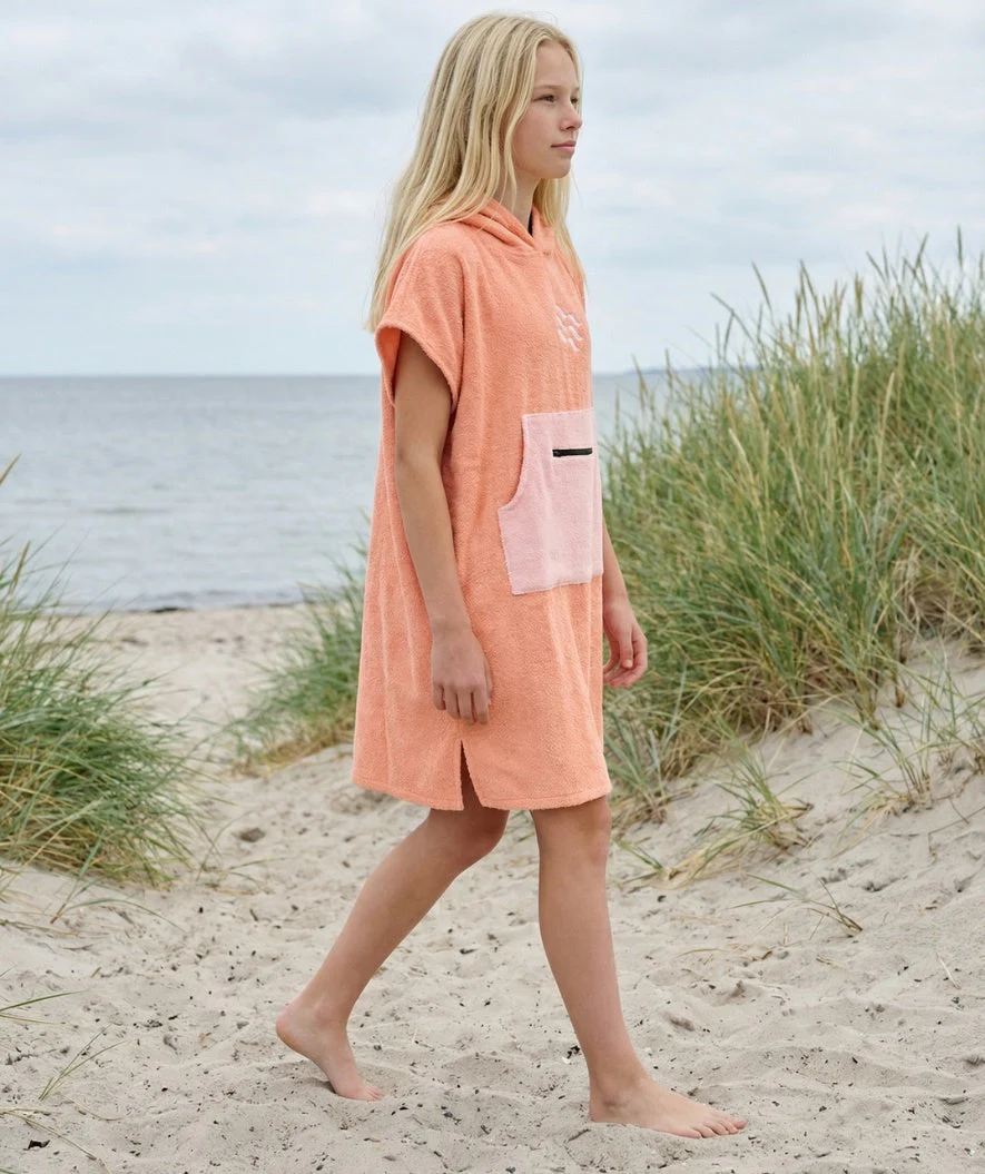 Watery Badeponcho für Junioren (6-15) - Baumwolle - Atlantic Rosa - Image 4