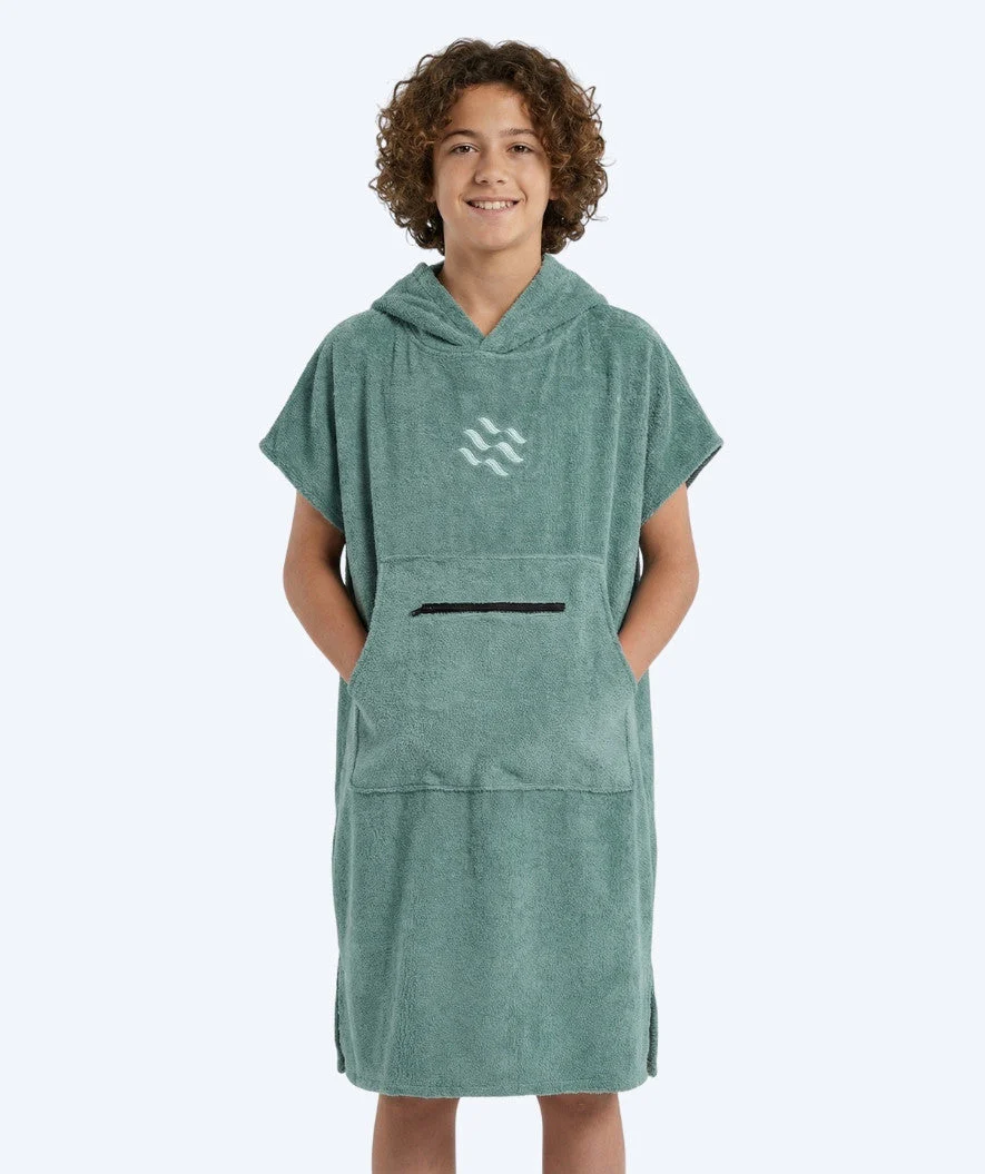 Watery Badeponcho für Junioren (6-15) - Baumwolle - Forrest Green
