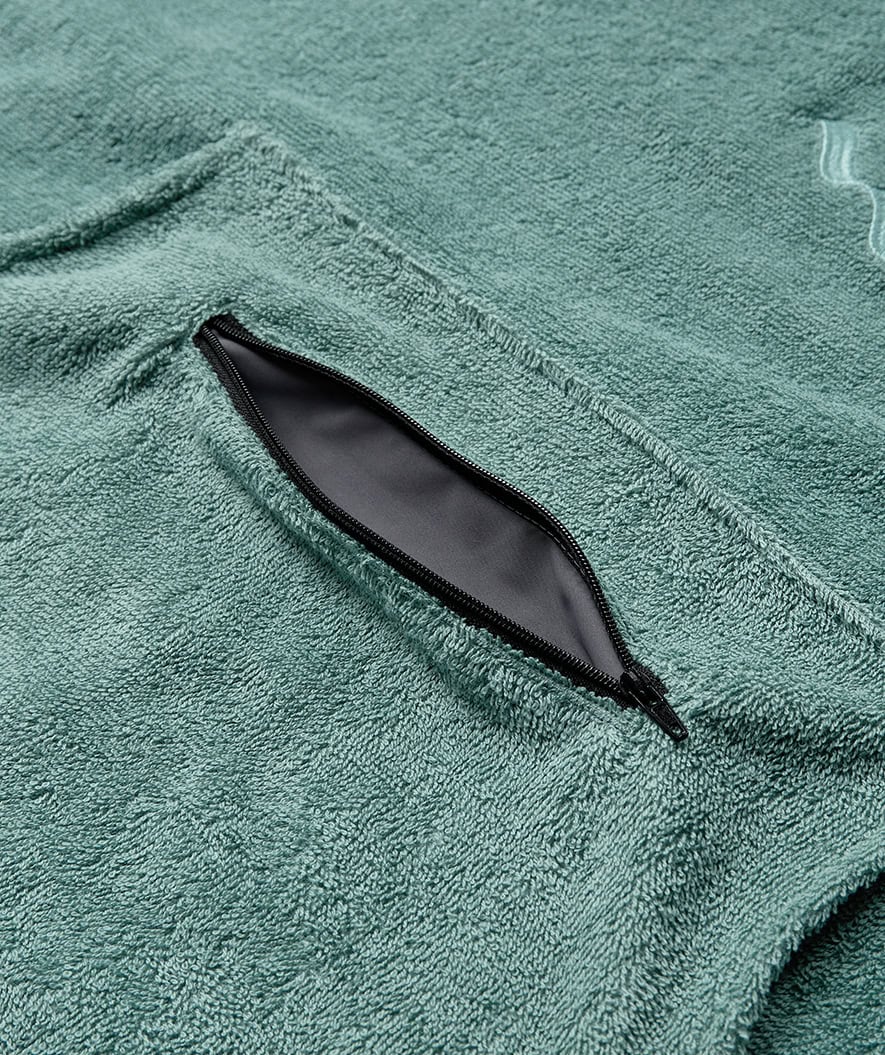 Watery Badeponcho für Junioren (6-15) - Baumwolle - Forrest Green - Image 10