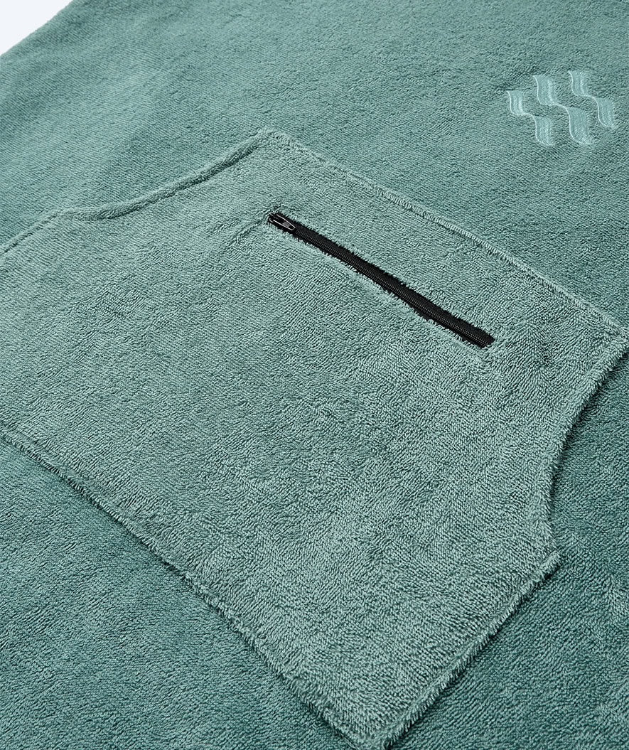 Watery Badeponcho für Junioren (6-15) - Baumwolle - Forrest Green - Image 8