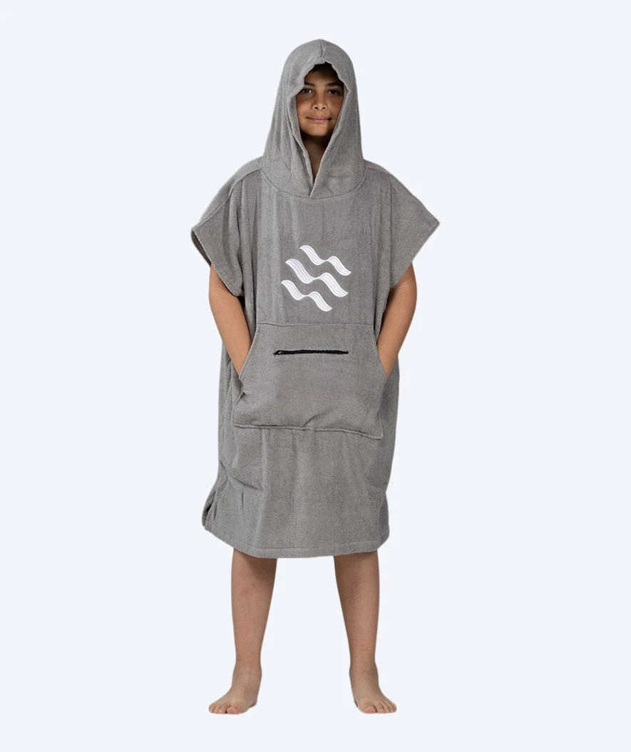 Watery Badeponcho für Junioren (6-15) - Baumwolle - Grau - Image 2