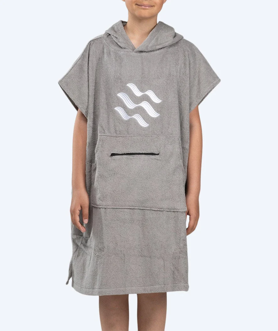 Watery Badeponcho für Junioren (6-15) - Baumwolle - Grau - Image 3