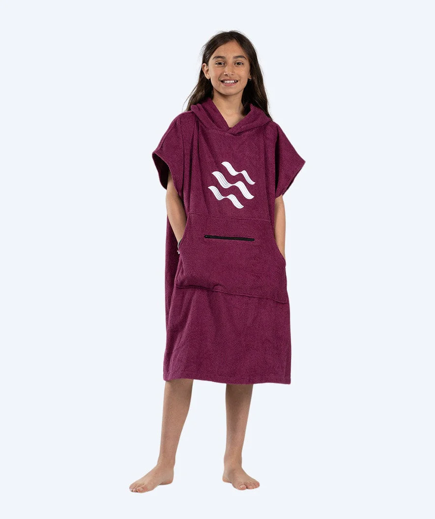 Watery Badeponcho für Junioren (6-15) - Baumwolle - Lila