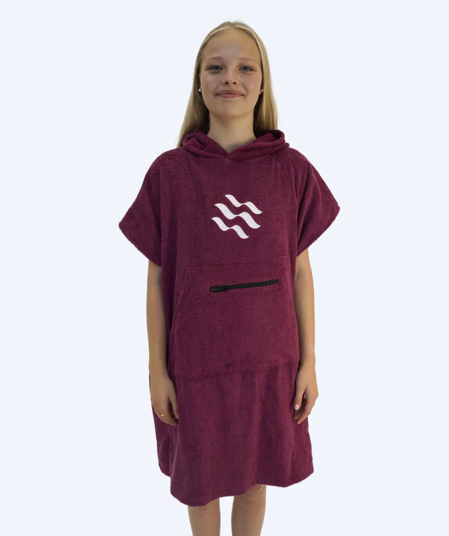Watery Badeponcho für Junioren (6-15) - Baumwolle - Lila - Image 2
