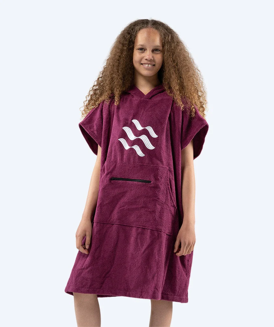 Watery Badeponcho für Junioren (6-15) - Baumwolle - Lila - Image 5