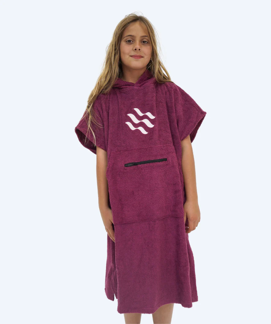 Watery Badeponcho für Junioren (6-15) - Baumwolle - Lila - Image 8